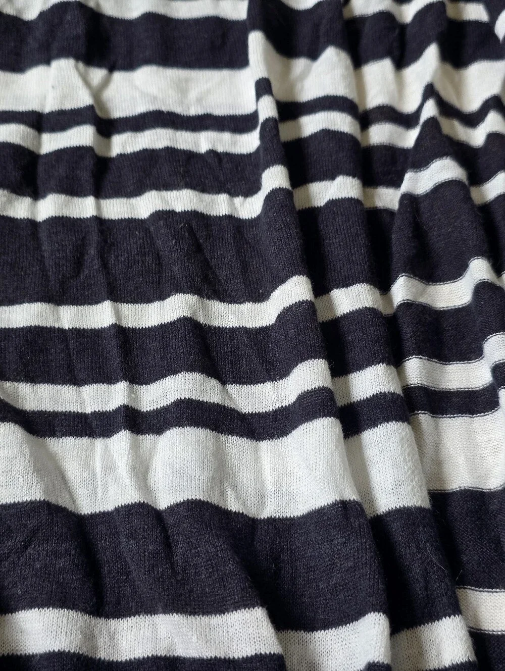 Kenar Linen Blend Hooded Open Front Striped Cardigan Size Medium
